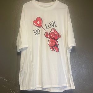 No love teddy t shirt
